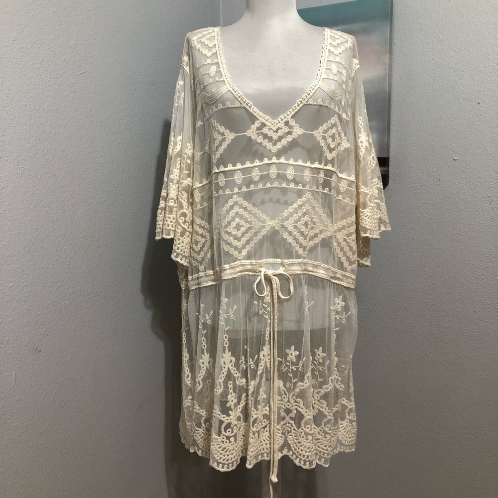 Lane Bryant Cream Lace Cover up Size 22/24